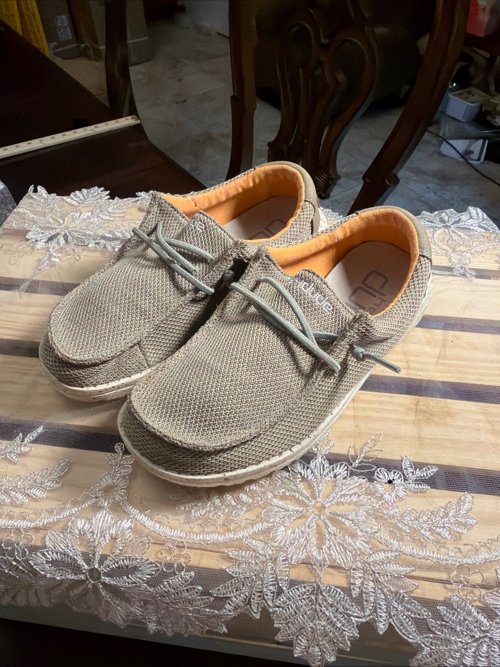 Men's Casual Canvas Slip-On Shoes - Tan